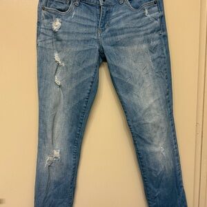 Abercrombie & Fitch High-Rise Distressed Skinny Jeans – Size 2S